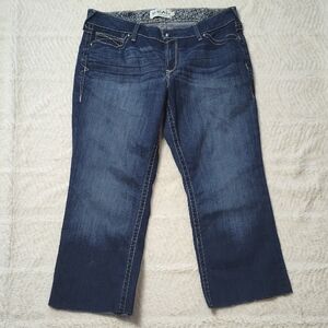 Ariat Real Denim Women's Jeans Size 34 L Raw Hem Dark Wash